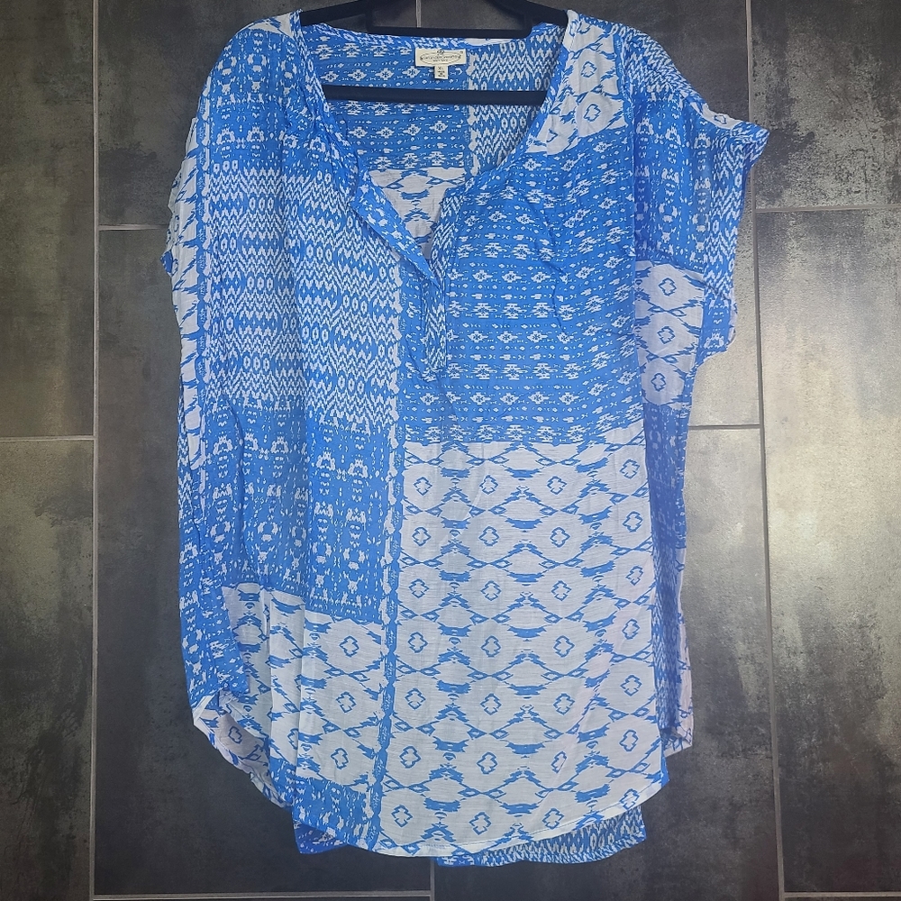 Grand & Greene Blue White Top XL